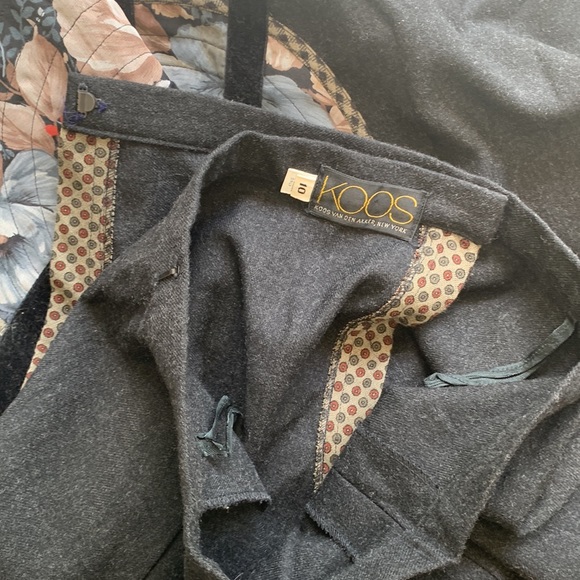 KOOS Van Den Akker New York Wool Wrap Skirt Embroidered Lagenlook Size 10 - Picture 12 of 12